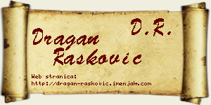 Dragan Rašković vizit kartica